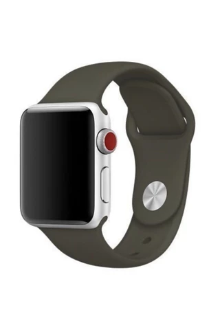 Силіконовий ремінець Watch Silicone для Apple Watch 42|44|45|46|49mm Coffee
