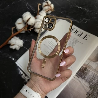Чохол прозорий силікон Dream ultra MagSafe для iPhone 14 Plus Gold