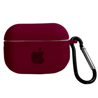 Чохол силіконовий Silicone Case з Logo для Apple AirPods Pro Rose red