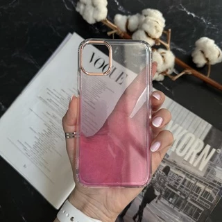 Силіконовий чохол з блискітками Shine OMBRE для iPhone 14 Pro Max Pink