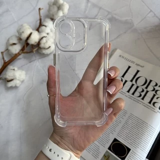 Чохол протиударний з кутами Space для iPhone 16 Прозорий