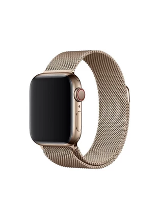 Ремінець металевий мілянська петля для Apple Watch 42|44|45|46|49mm Champagne