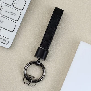 Шкіряний брелок-ремінець для ключів і телефону для Apple Black