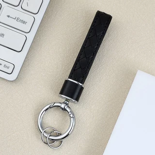 Шкіряний брелок-ремінець для ключів і телефону для Apple Black