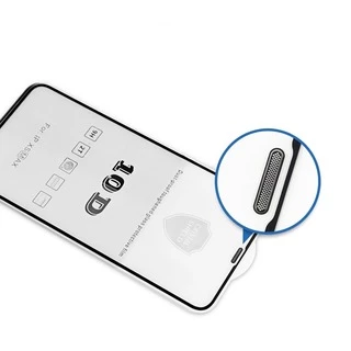 Захисне скло 10D з сіточкою на динаміку для iPhone 14 Pro Max, iPhone 15 Plus, iPhone 16 Plus White