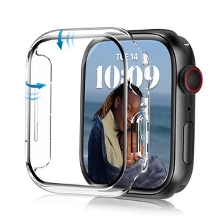 Прозорий чохол із захисним склом Premium для Apple Watch 46 mm Прозорий