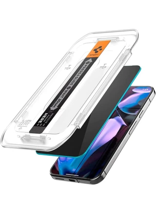 Захисне скло Spigen EZ FIT Privacy (1 шт), Антишпигун для iPhone 16 Pro Black