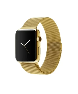 Ремінець металевий мілянська петля для Apple Watch 42|44|45|46|49mm Gold