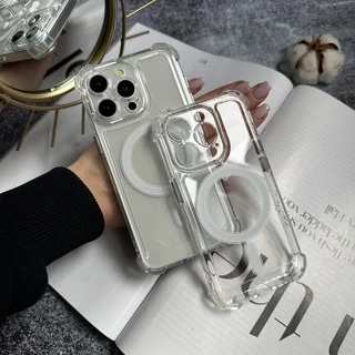 Чохол протиударний з кутами і Magsafe для iPhone 15 Прозорий