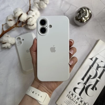 Чохол Silicone Case FULL 360 для iPhone 16 White