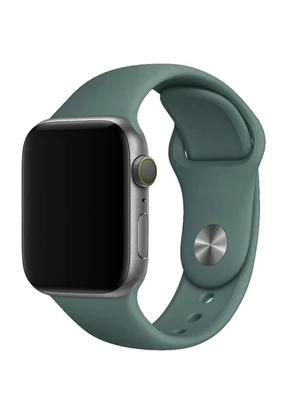 Силіконовий ремінець Watch Silicone для Apple Watch 38|40|41|42 (10 series) mm Pine Green