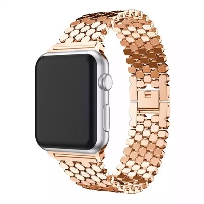 Металевий ремінець Metal Drop Band для Apple Watch 42|44|45|46|49mm Champagne