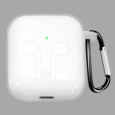 Чохол силіконовий Silicone Case для Apple AirPods 1 / 2 Прозорий