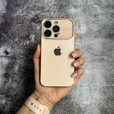 Чохол матовий з захистом камери Matte Protection для iPhone 13 Pro Max Gold