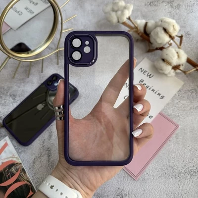 Чохол притиударний прозорий Avengare armour для iPhone 11 Purple