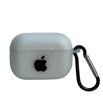 Чохол силіконовий Silicone Case з Logo для Apple AirPods Pro Прозорий