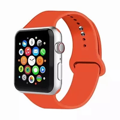 Силіконовий ремінець Watch Silicone для Apple Watch 38|40|41|42 (10 series) mm Orange