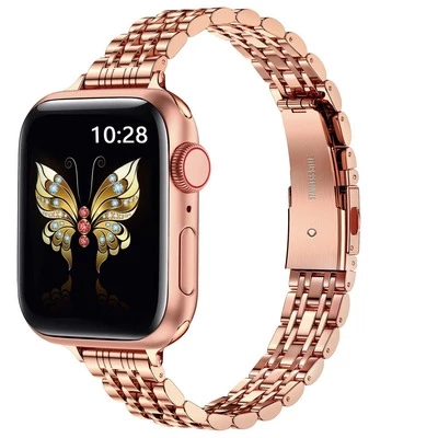 Металевий ремінець Jewelry Bracelet для Apple Watch 38|40|41|42 (10 series) mm Gold