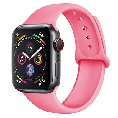 Силіконовий ремінець Watch Silicone для Apple Watch 42|44|45|46|49mm Pink