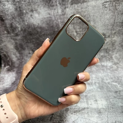 Чохол глянцевий силікон з логотипом для iPhone 11 Pro Mist Blue