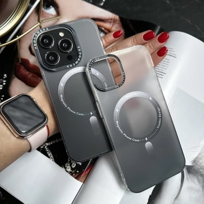 Чохол матовий з магнітом Gradient with MagSafe для iPhone 13 Dark Grey