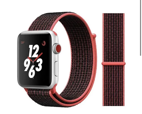 Нейлоновий ремінець Nylon Sport для Apple Watch 38|40|41|42 (10 series) mm Peach