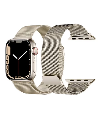 Ремінець металевий мілянська петля для Apple Watch 42|44|45|46|49mm Light Gold