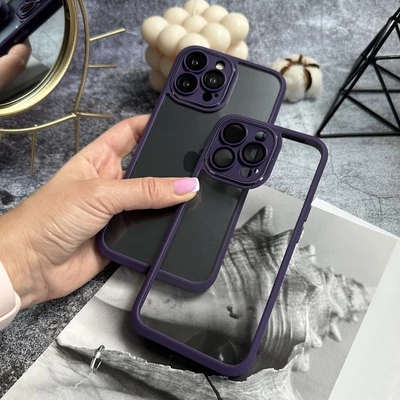 Чохол притиударний прозорий Avengare armour для iPhone 13 Pro Purple