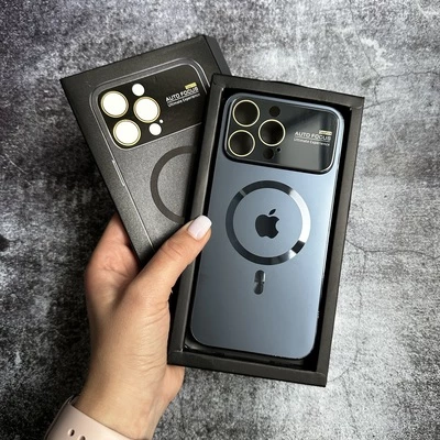 Чохол з захистом камери Matte Protection MagSafe для iPhone 14 Pro Dark Grey