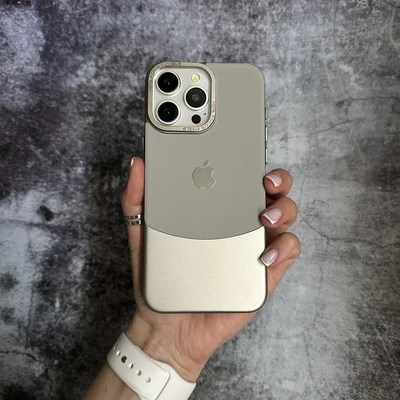 Чохол Splicing Mix Case для iPhone 15 Pro Silver