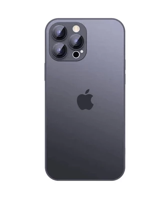 Чохол скляний матовий з захистом камери Matte AG-Glass для iPhone 11 Dark Grey