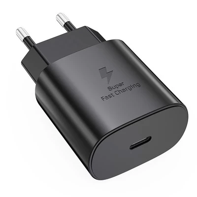 Мережевий зарядний пристрій USB-C 25W Швидка зарядка для Apple Black
