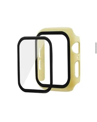 Чохол прозорий Colored board matte для Apple Watch 44 mm / SE 44mm Mellow yellow