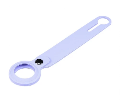 Силіконовий брелок із кільцем Silicone Case Long Transparent для AirTag Dasheen