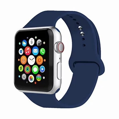 Силіконовий ремінець Watch Silicone для Apple Watch 42|44|45|46|49mm Navy blue