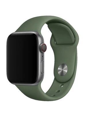 Силіконовий ремінець Watch Silicone для Apple Watch 42|44|45|46|49mm Forest Green