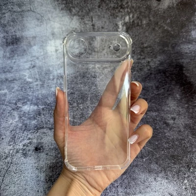 Чохол силікон ударостійкий з посиленими кутами TPU FULL для iPhone 17 Air Прозорий