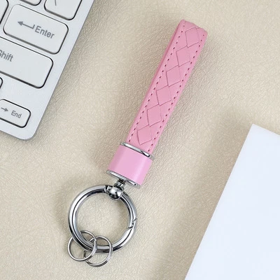 Шкіряний брелок-ремінець для ключів і телефону для Apple Pink