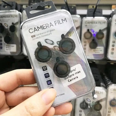 Захисне скло на камеру Diamonds Lens для iPhone 14, iPhone 14 Plus Black