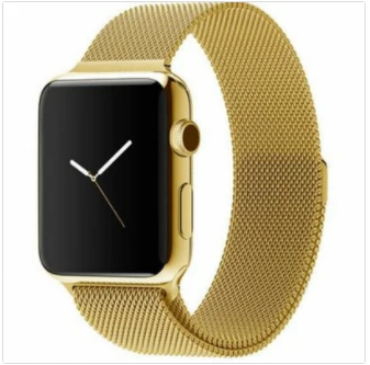 Ремінець металевий мілянська петля для Apple Watch 38|40|41|42 (10 series) mm Gold