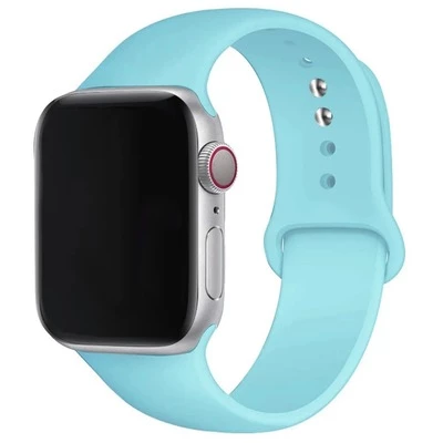 Силіконовий ремінець Watch Silicone для Apple Watch 38|40|41|42 (10 series) mm Sea Blue