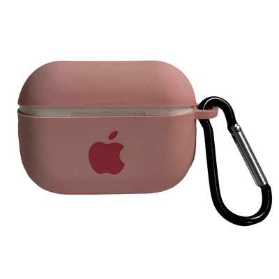 Чохол силіконовий Silicone Case з Logo для Apple AirPods Pro Pink