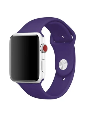 Силіконовий ремінець Watch Silicone для Apple Watch 38|40|41|42 (10 series) mm Purple