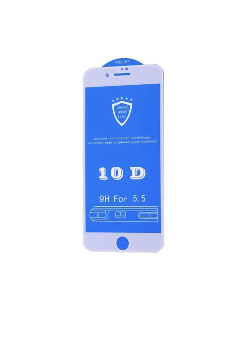 Захисне скло 10D Glass для iPhone 6 Plus/6S Plus White