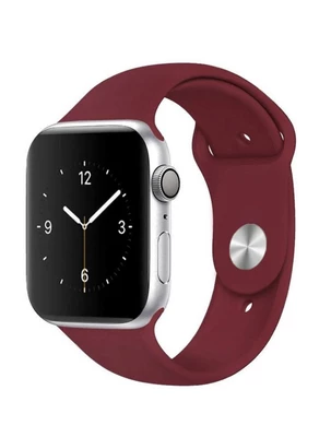 Силіконовий ремінець Watch Silicone для Apple Watch 42|44|45|46|49mm Maroon