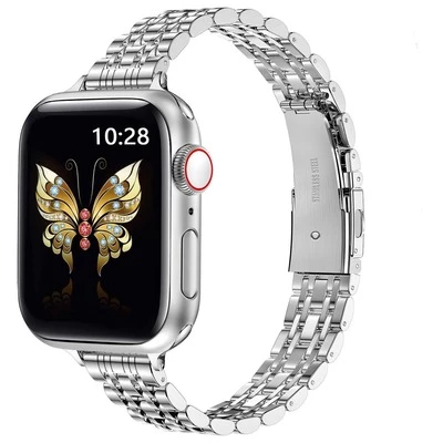 Металевий ремінець Jewelry Bracelet для Apple Watch 42|44|45|46|49mm Silver