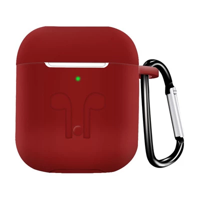 Чохол силіконовий Silicone Case для Apple AirPods 1 / 2 Rose red
