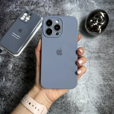 Чохол Silicone Case FULL 360 для iPhone 12 Pro Max Lavender gray
