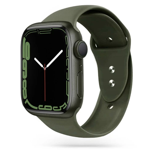 Силіконовий ремінець Watch Silicone для Apple Watch 42|44|45|46|49mm Dark Olive