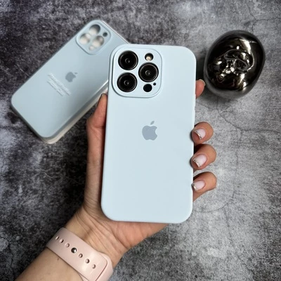 Чохол Silicone Case FULL 360 для iPhone 16 Pro Mist Blue